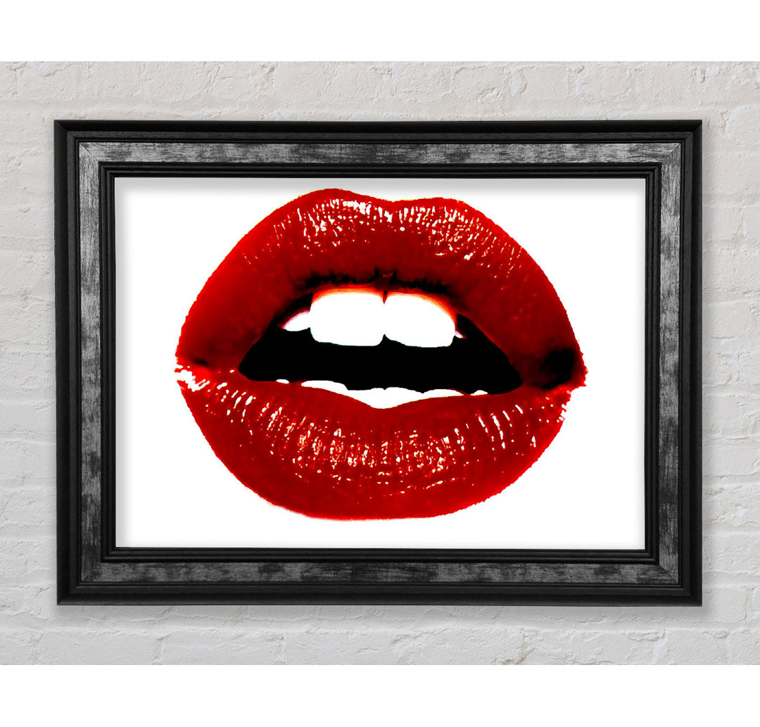 Red Hot Lips - Einzelne Bilderrahmen Kunstdrucke