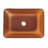 Rosefray 17.94'' Brown Glass Rectangular Bathroom Sink
