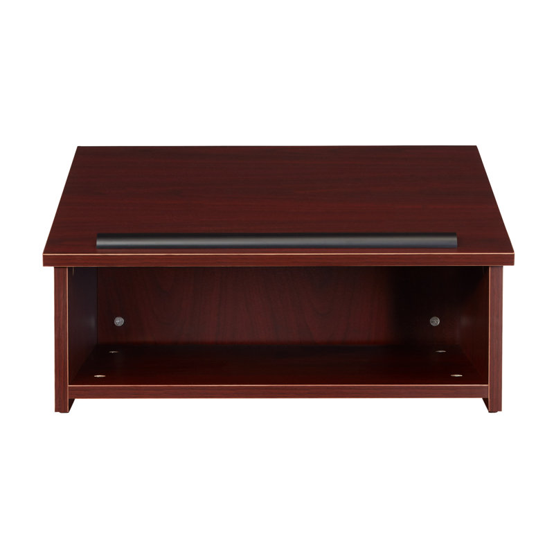 Mahogany 13.75'' Wood Tabletop Lectern with Storage
