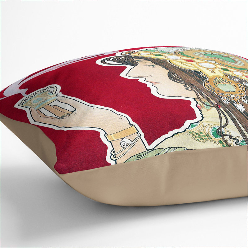 Square Cushion, Stone, 55cm H x 55cm W x 20cm D