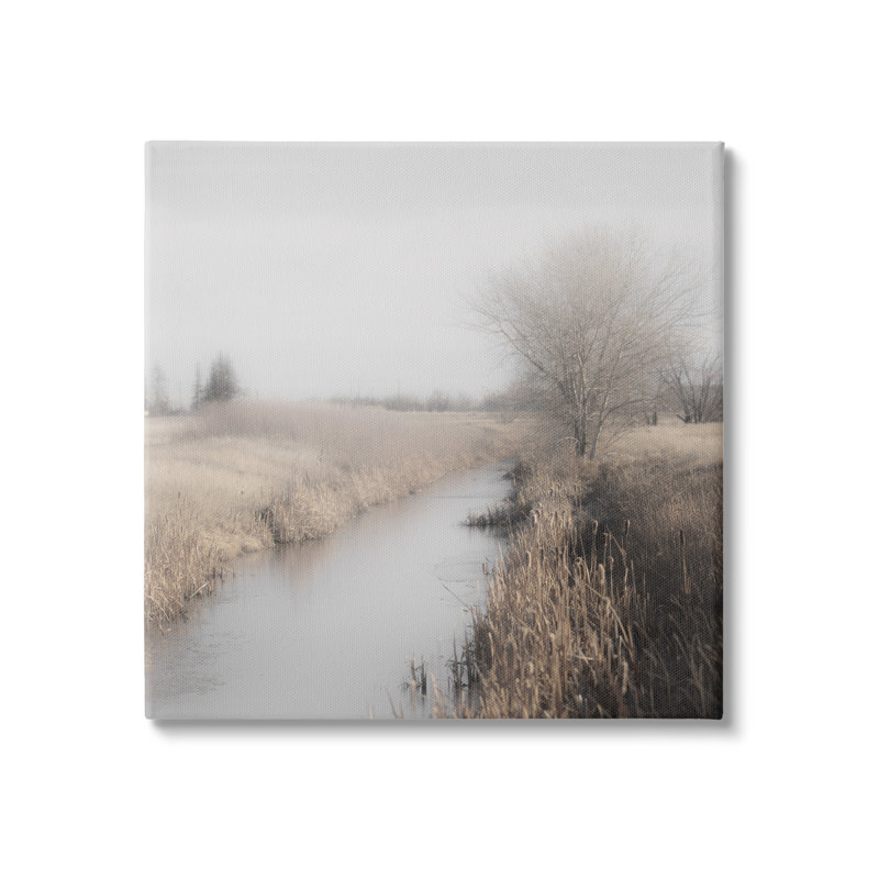Au-688-Canvas Quiet Stream, H 17 po x l 17 po x P 1,5 po