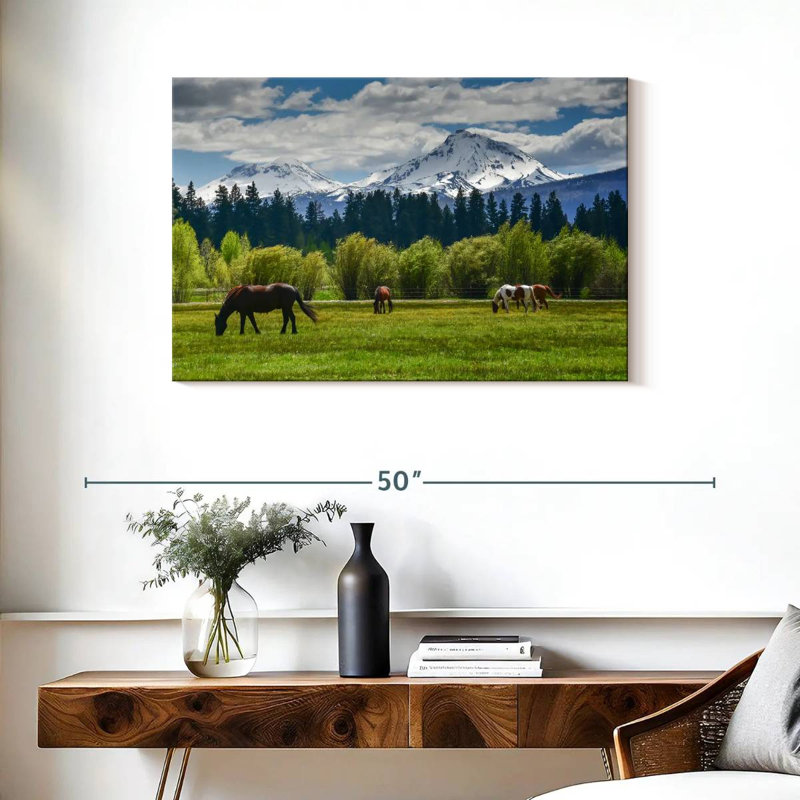 Chevaux Alvord Cascade Range, H 24 po x l 36 po