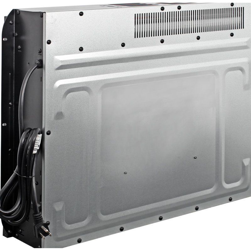 Foyer électrique encastrable 23 po - effet de flamme et bûche, chaleur 1400W, dispositif de protection contre la surchauffe, 11 options de température, flamme réaliste de bûche de 23 pieds carrés, réglages,