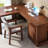 Nut-brown Rectangular Solid Wood desk-1731349638-1731349657