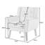 Jaqueze 73.4 Cm Wide Cotton Armchair-1012822235