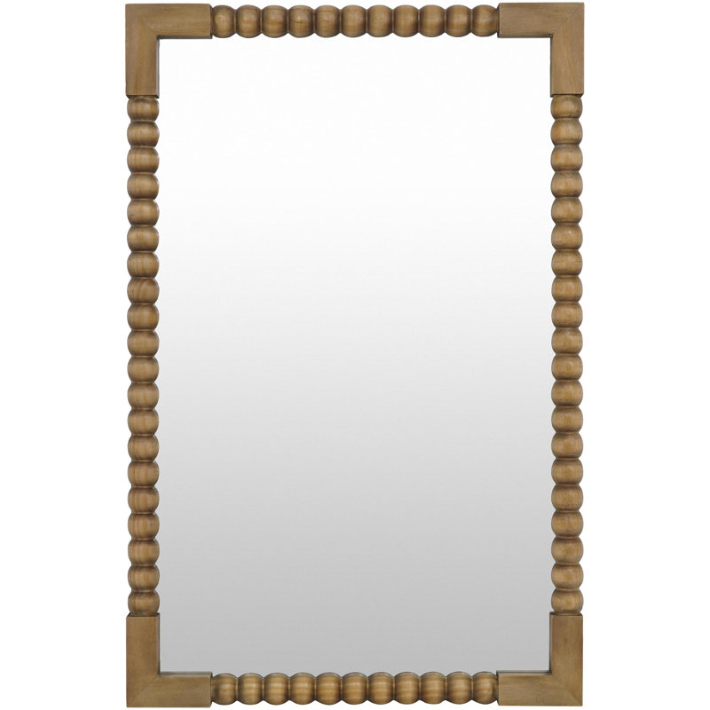 Miroir Galey Alix x Livabliss Lizzie, 37" H x 24" W, Dark Brown Wood