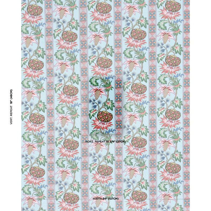 Bailey Botanical Fabric, Azure