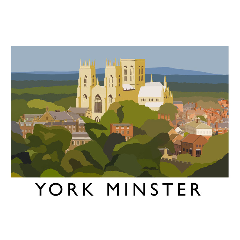 York Minster 3 1 Piece Wall Art, 30 cm H x 40 cm W x 1 cm D, No Frame