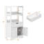 Armoire de salle de bain sur pied l 24 po x H 48 po x P 13 po Grossi-430040072