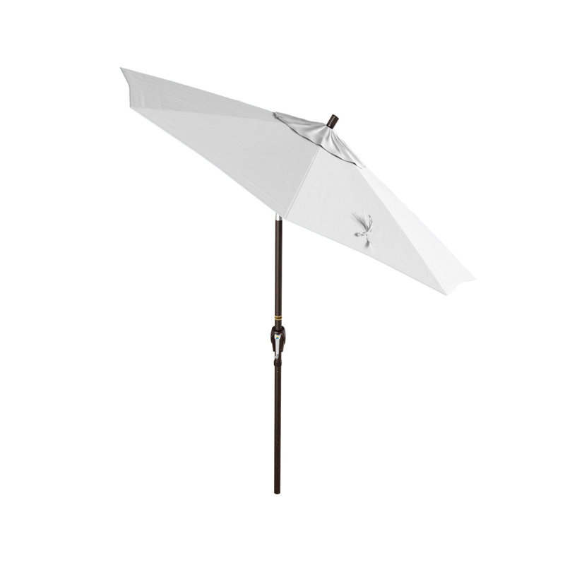 Parasol de marché 7 pi 6 po Lexia, Bronze, Toile Sunbrella® naturel