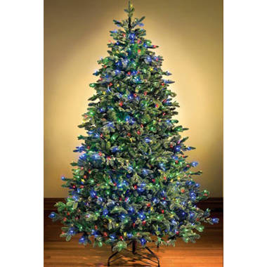 Pre-Lit Pop-Up Christmas Tree Plug-in LED Warmwhite 210cm (32 functions)  UT-050-7 green