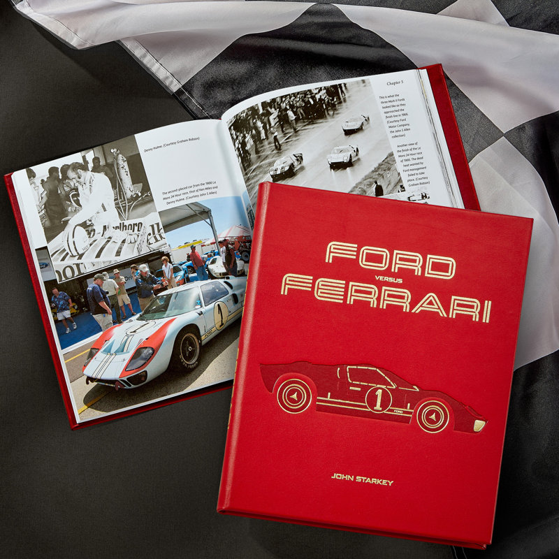 Ford Vs Ferrari Leather Bound Book