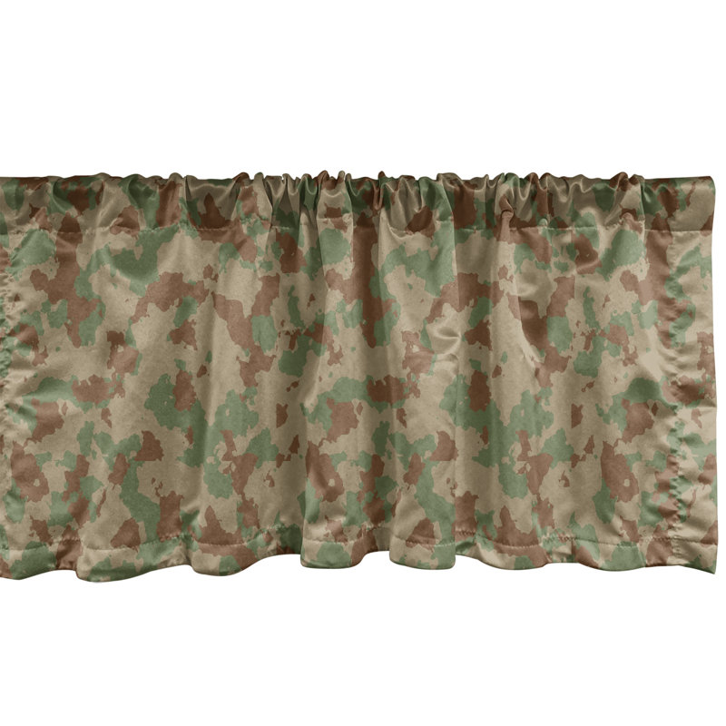 Cantonnière Ambesonne Camouflage - paquet de 2