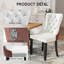Chaises d'appoint modernes en velours haut de gamme (ensemble de 2)-1516440423