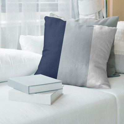 Striped Linen Reversible Throw Pillow