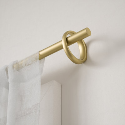 Steel Adjustable 42'' to 120'' 1'' Single Curtain Rod