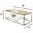 Sonata Glass Top Coffee Table
