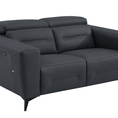 Wilkish Top Grain Italian Leather Power Reclining Loveseat