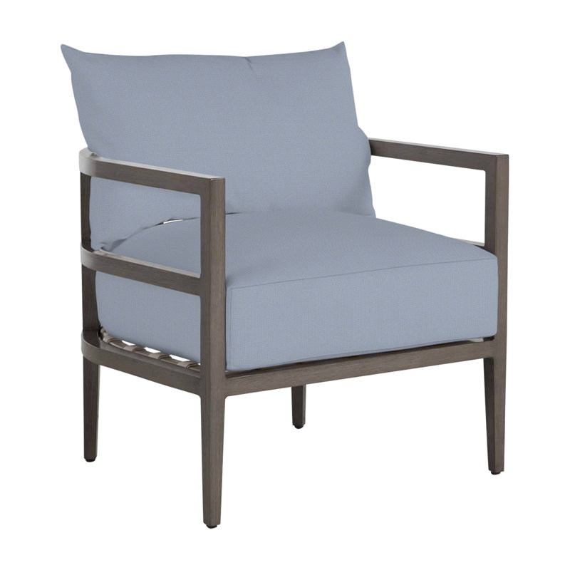 Santa Barbara Patio Chair, No Welt, Arbor Chambray, Standard Plus