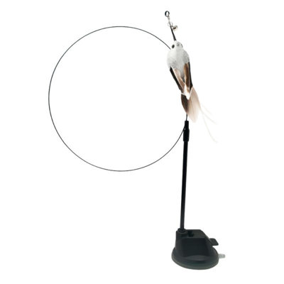 Handfree Bird/Feather Cat Wand Powerful Suction Cup Interactive Toys For Cats Kitten Hunting Exercise Pet Products