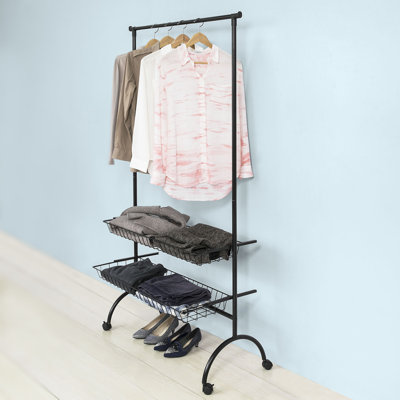 100 cm Rolling Clothes Rack