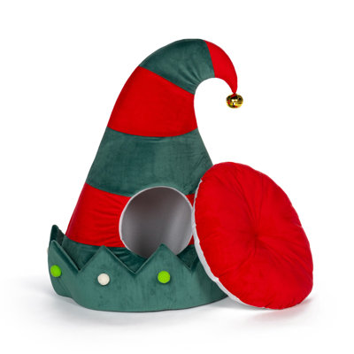 Jingle's Elf Cap Pet Bed Hideaway