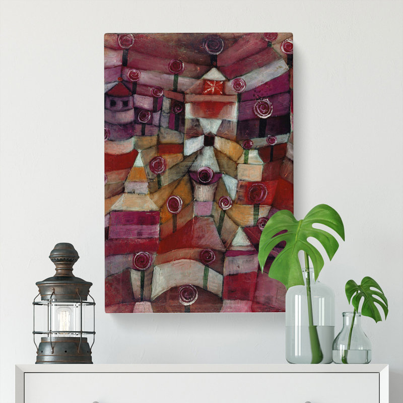Rose Garden by Paul Klee - Wrapped Canvas Painting, 76cm H x 50cm W x 3cm D