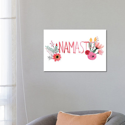Namaste 1 Piece Wrapped Canvas Painting