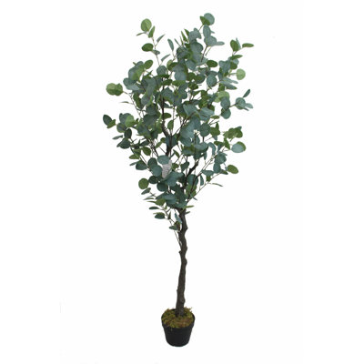 Faux Eucalyptus Plant in Pot