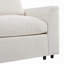Fauteuil d'appoint en chenille avec repose-pieds et structure en bois massif-133064698