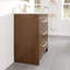 Meuble-lavabo l 30 po x P 18 po Ilsa avec comptoir en quartz de Carrare blanc et lavabo en porcelaine encastré-276079973