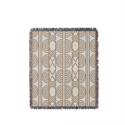 Idia Geometric Cotton Throw Blanket