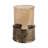  Maputo Medium Candle Holder Glass, Brown-1001270329