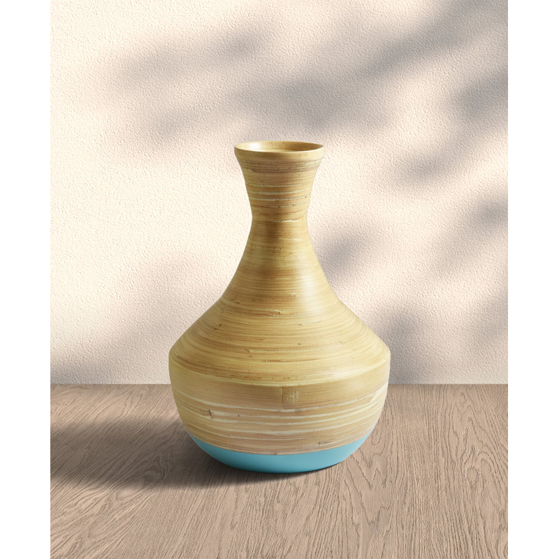 Pot en bambou Bahia, Turquoise