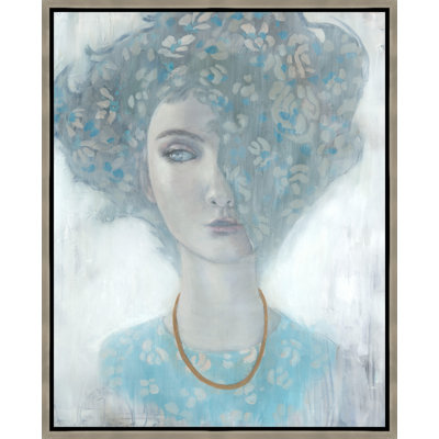 Flower Power II Framed Painting Canvas