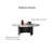 Simple round marble coffee table living room-104725316