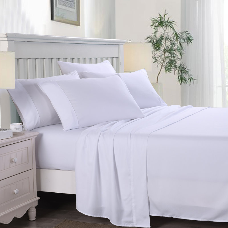 Yelena Microfiber Sheet Set, Full, White