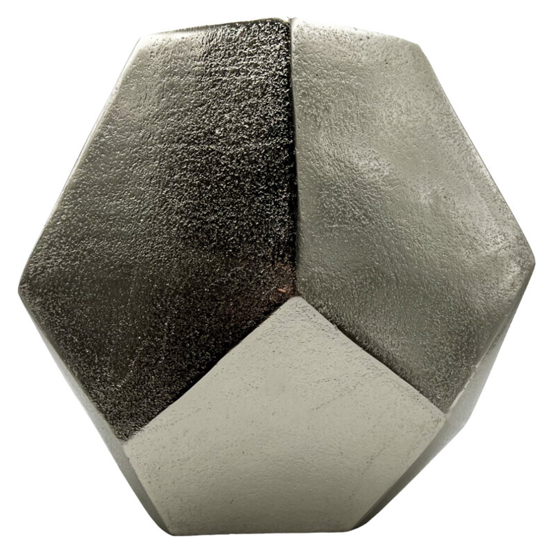 Khadijia Handmade Aluminum Table Vase, Silver
