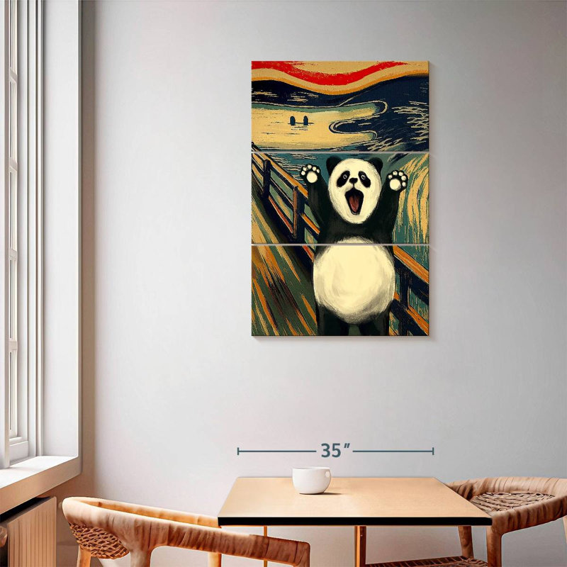 Brampt The Scream With Panda, 57'' H x 36'' W