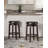 Baylis Swivel Upholstered Stool with Solid Wood Frame-853509552-827600395