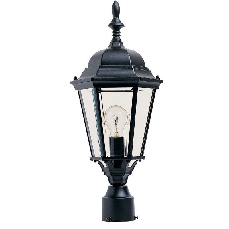 Tête de lanterne à 1 lumière H 22 po Aubreeann, Noir