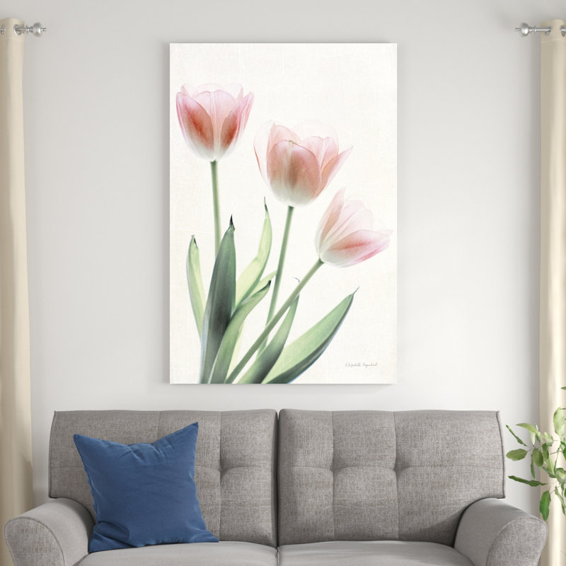 Floral clair et lumineux II, H 48 po x l 32 po x P 1,25 po