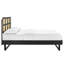 Grand lit plateforme avec pieds angulaires noirs Sidney Cane and Wood-1000349715-1000349718