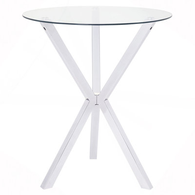 35" Glass Top Bar Table