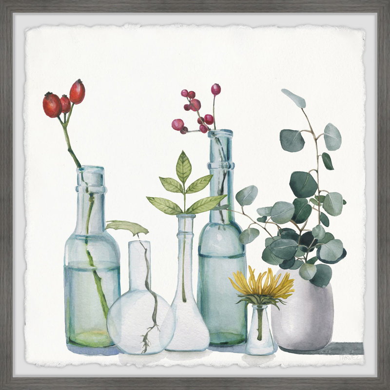 «Clear Bottles», reproduction encadrée, H 24 po x l 24 po x P 1,5 po