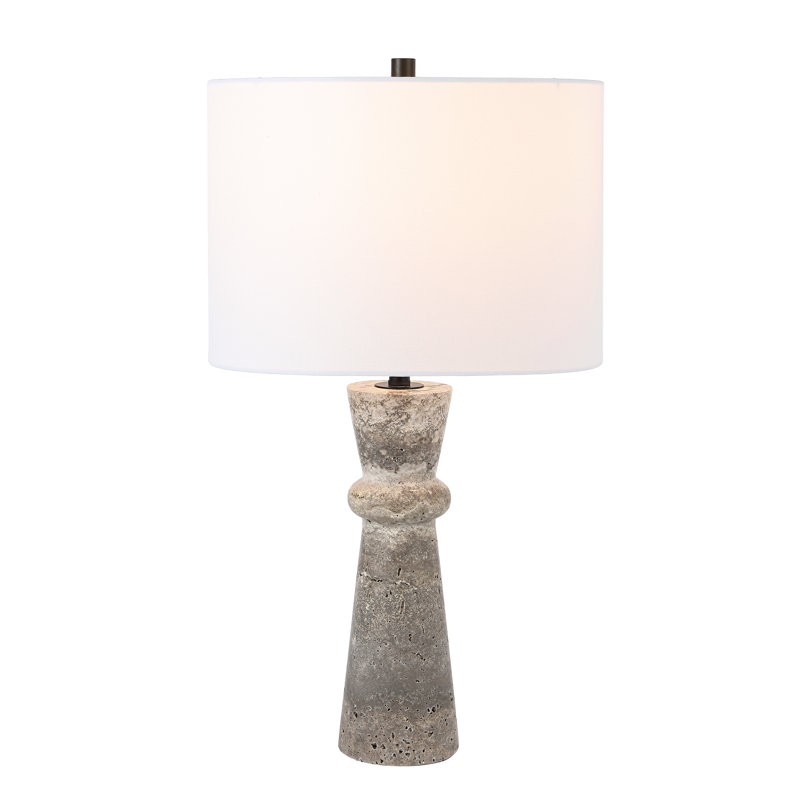 Lampe de table en pierre Holtby, Gris