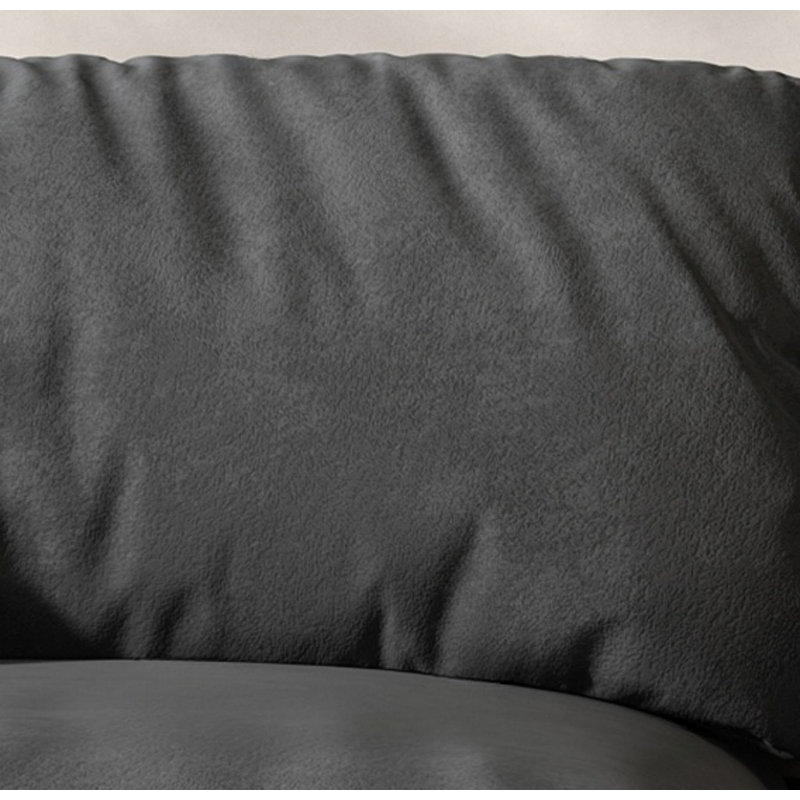 Canapé moderne et simple et créatif, Noir gris, H 41,34 po x l 110,24 po x P 31,5 po