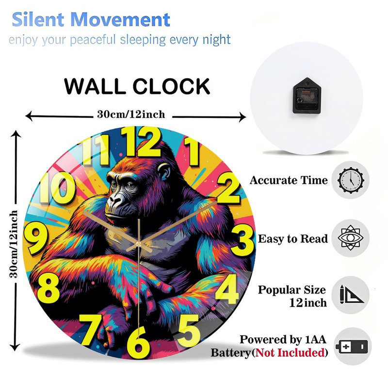 Horloge murale 12 po