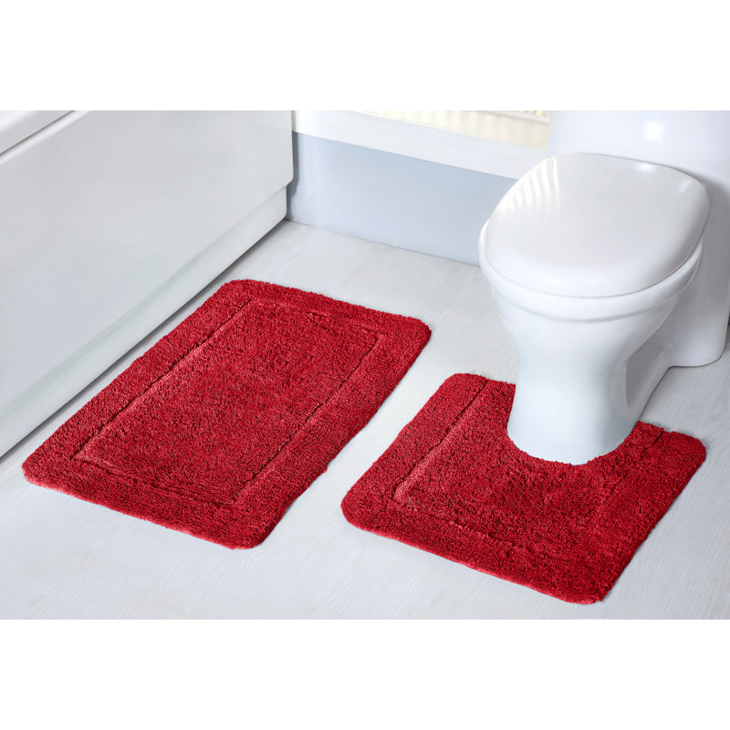 Norelle Mayfair Micro Fibre Bath Set, Red