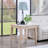 Dorran White Marble Top Square End Table